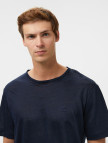 Brooks Brothers %100 Keten Bisiklet Yaka Erkek Lacivert T-Shirt Brooks Brothers %100 Keten Bisiklet Yaka Erkek Lacivert T-Shirt