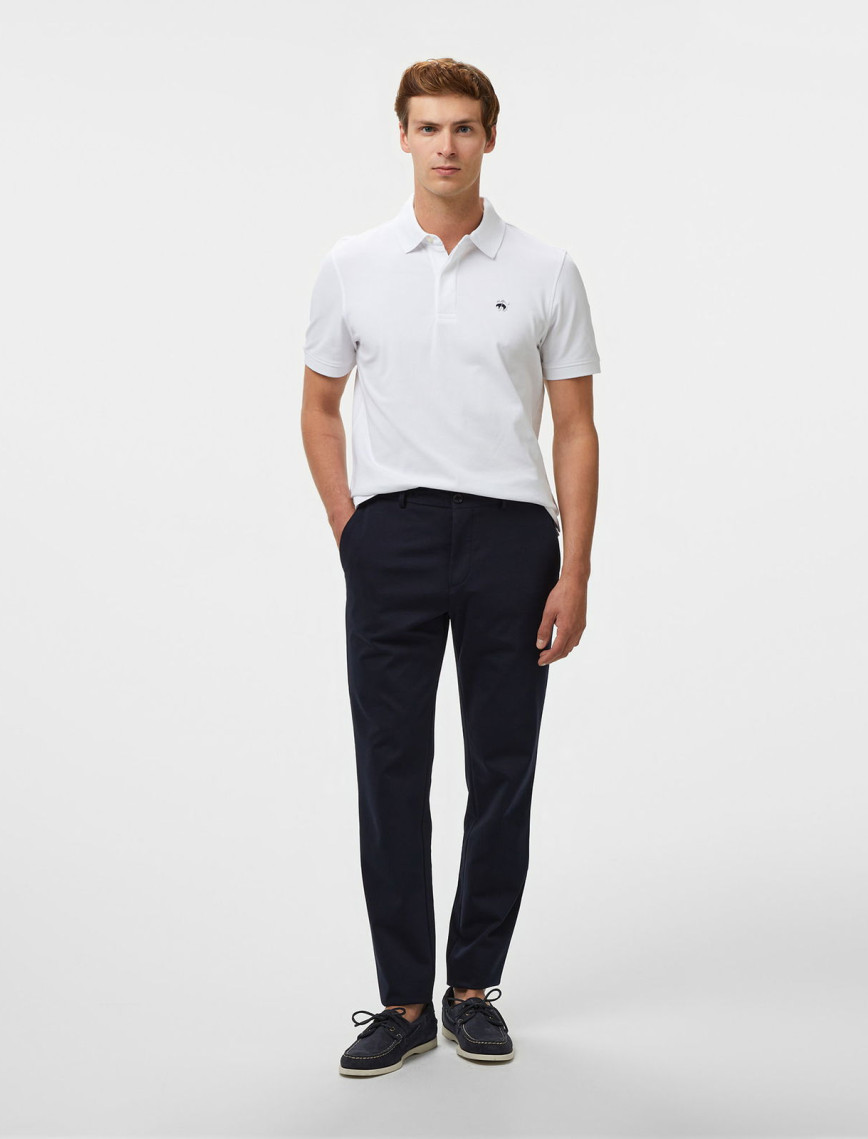 Brooks Brothers Polo Yaka Likralı Pike Erkek Beyaz T-Shirt Brooks Brothers Polo Yaka Likralı Pike Erkek Beyaz T-Shirt