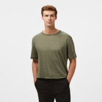 Brooks Brothers %100 Keten Bisiklet Yaka Erkek Haki T-Shirt Brooks Brothers %100 Keten Bisiklet Yaka Erkek Haki T-Shirt