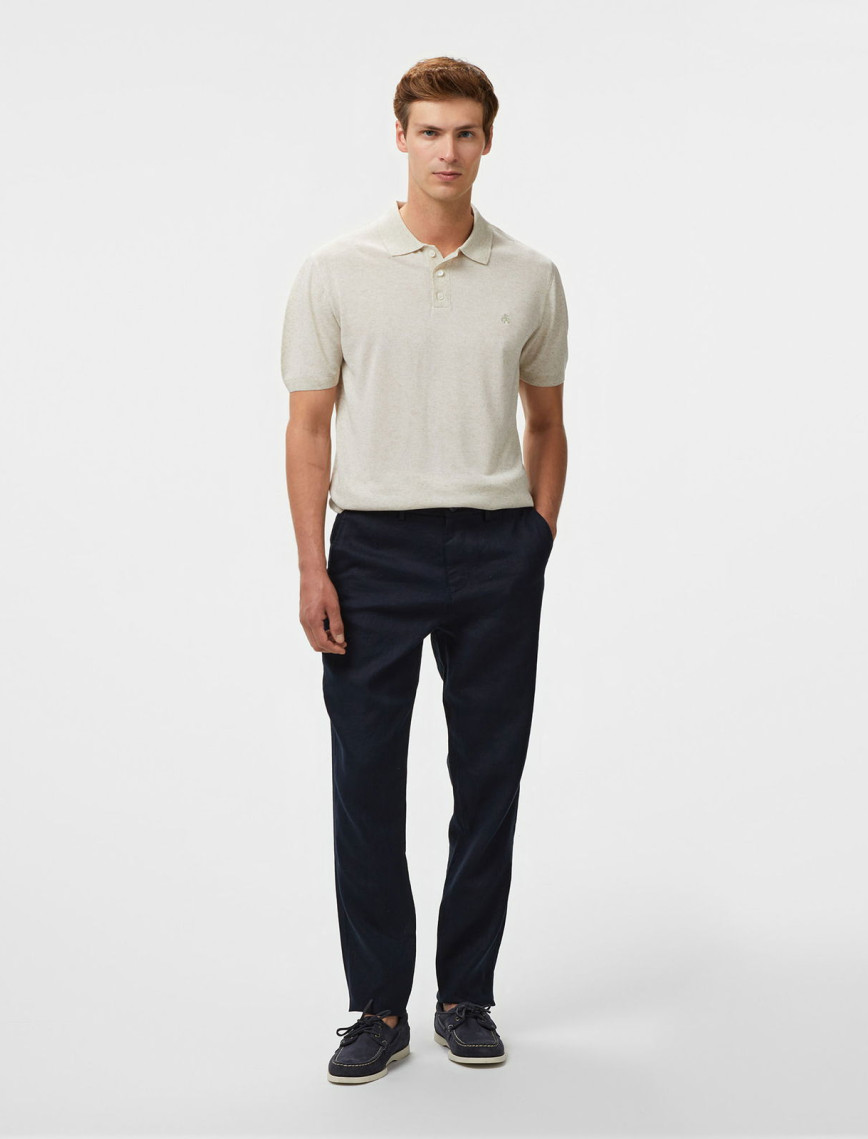 Brooks Brothers Polo Yaka Kısa Kol Keten Karışımlı Erkek Bej Kazak Brooks Brothers Polo Yaka Kısa Kol Keten Karışımlı Erkek Bej Kazak