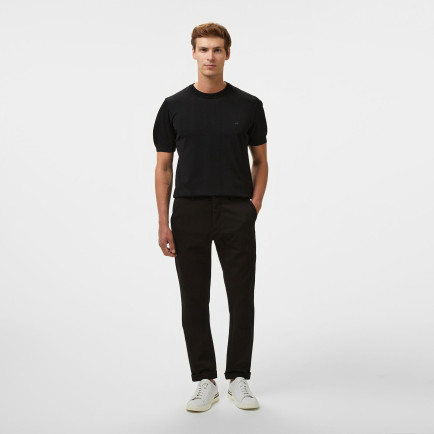 Brooks Brothers Yan Beli Lastikli Duble Paça Erkek Siyah Pantolon Brooks Brothers Yan Beli Lastikli Duble Paça Erkek Siyah Pantolon