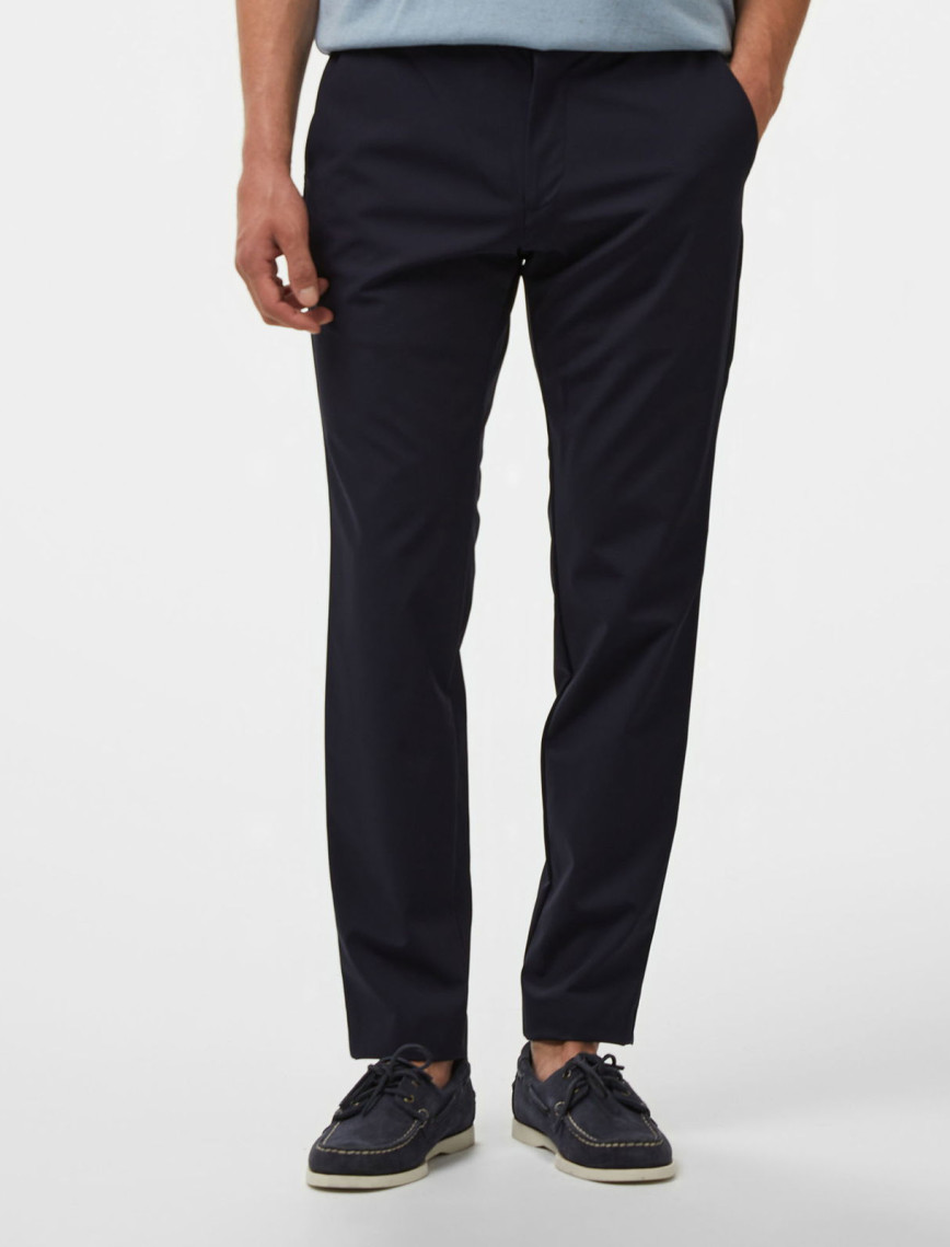 Brooks Brothers İçten Bağcıklı Performans Erkek Lacivert Pantolon Brooks Brothers İçten Bağcıklı Performans Erkek Lacivert Pantolon