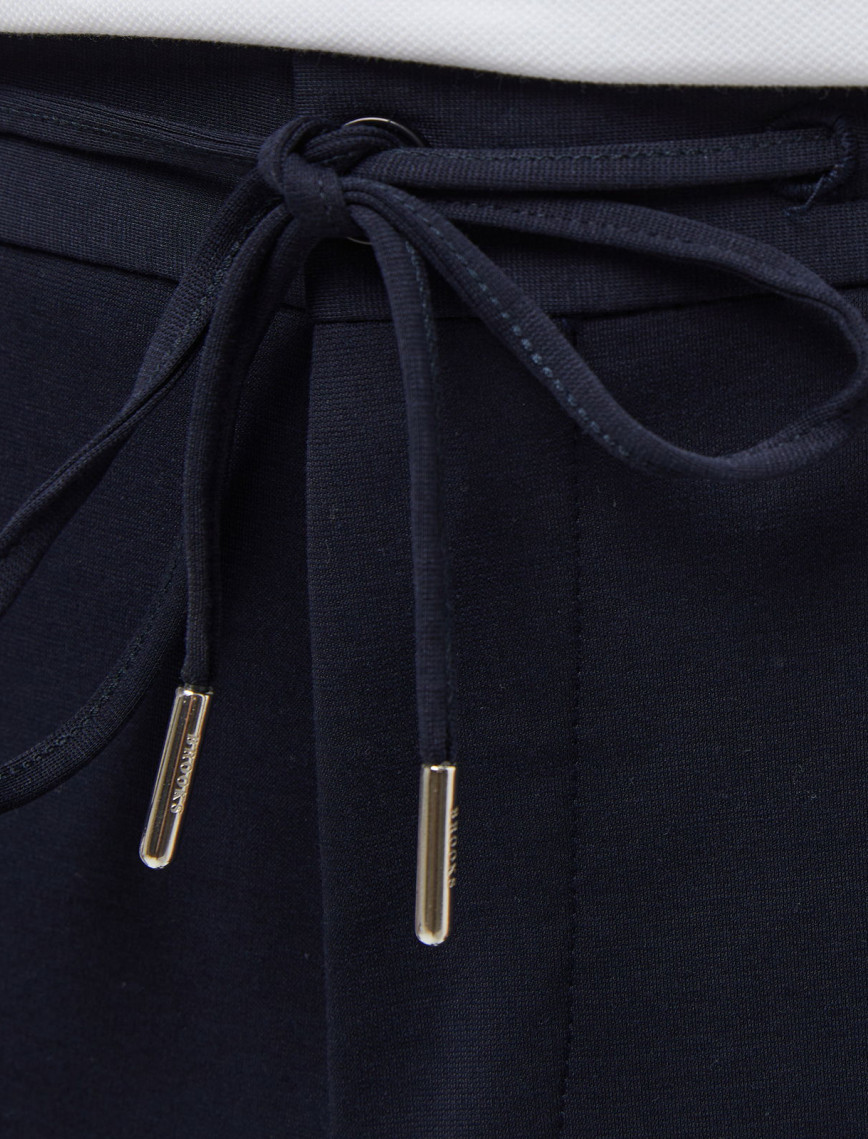 Brooks Brothers Yan Beli Lastikli Duble Paça Erkek Lacivert Pantolon Brooks Brothers Yan Beli Lastikli Duble Paça Erkek Lacivert Pantolon