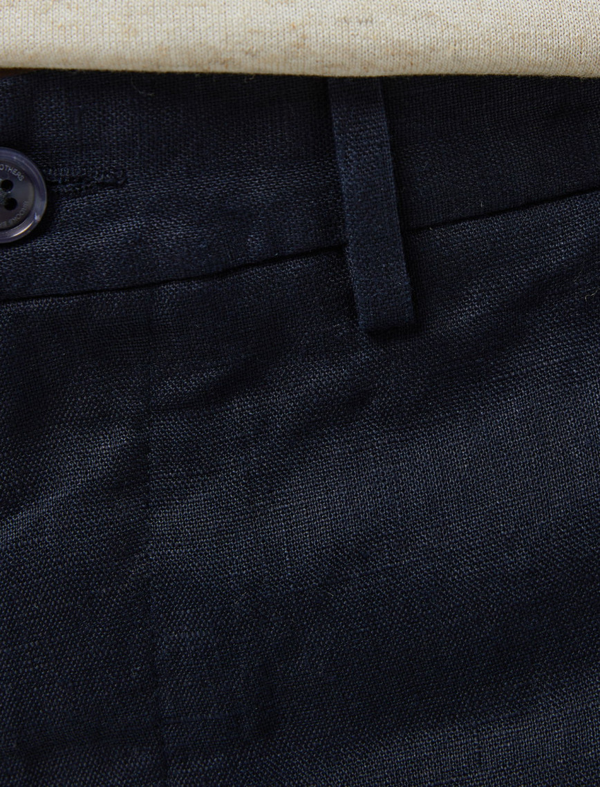 Brooks Brothers %100 Keten Klasik Erkek Lacivert Pantolon Brooks Brothers %100 Keten Klasik Erkek Lacivert Pantolon