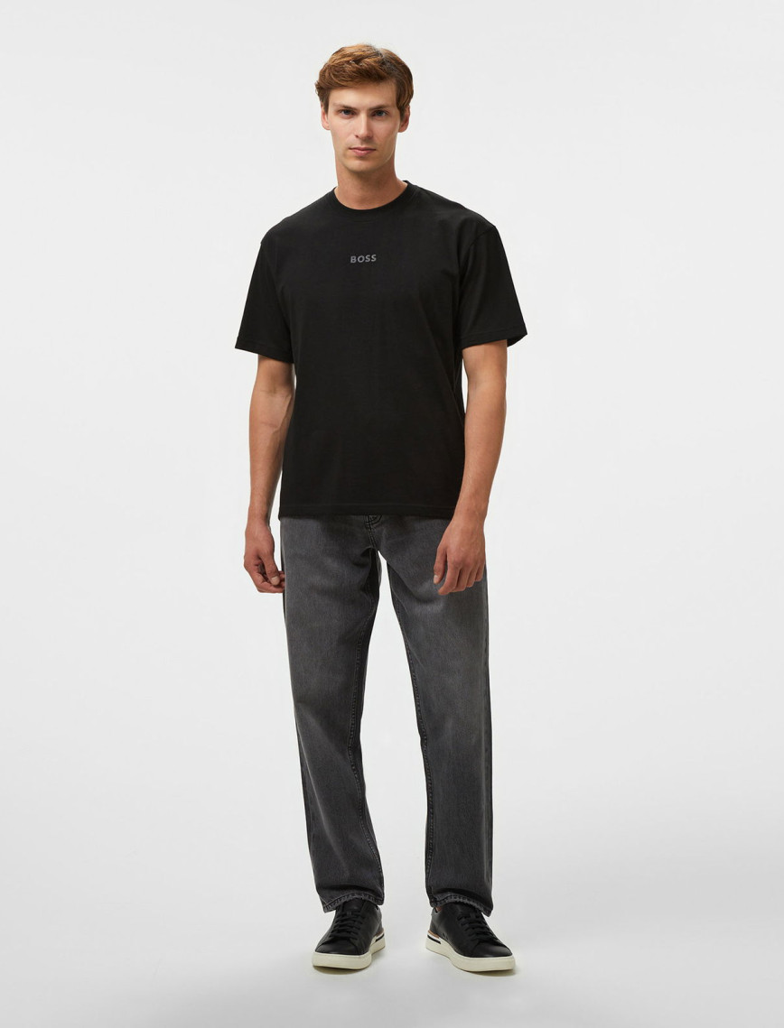 Boss Tee Erkek Siyah T-Shirt Boss Tee Erkek Siyah T-Shirt