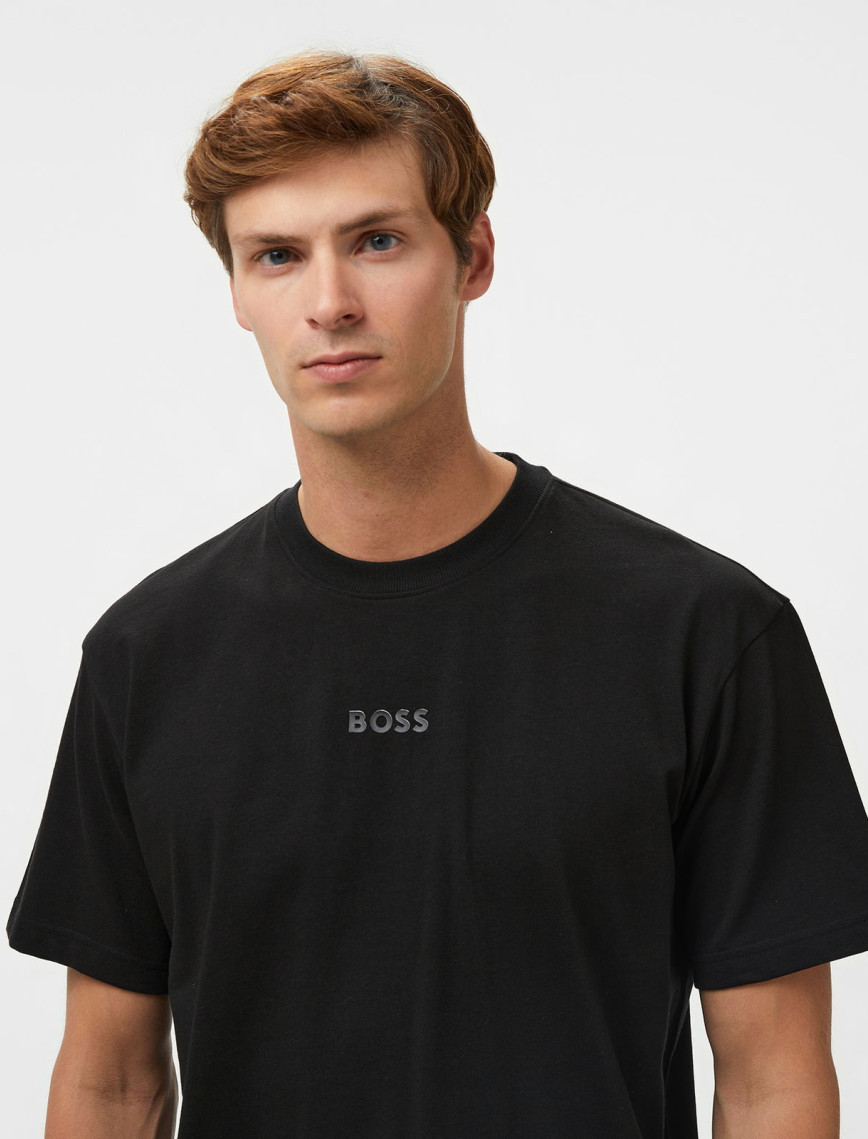 Boss Tee Erkek Siyah T-Shirt Boss Tee Erkek Siyah T-Shirt