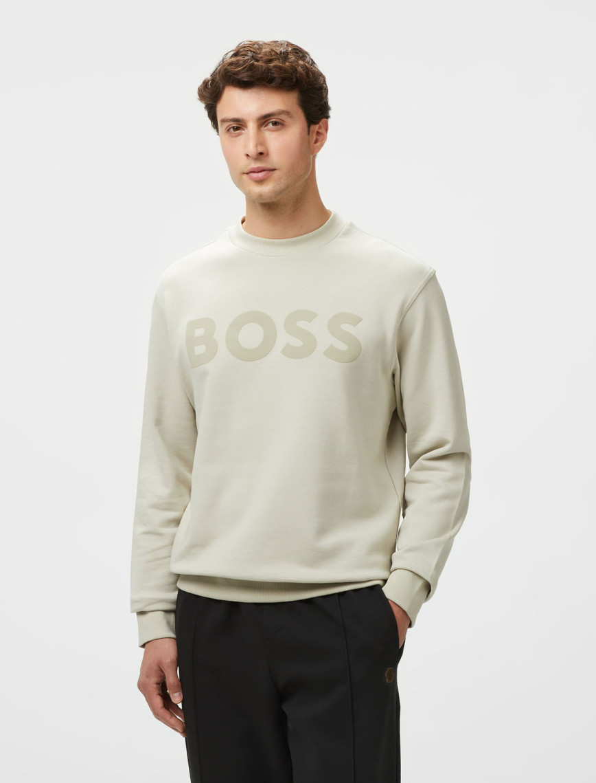 Boss Erkek Koyu Mavi Sweatshirt Boss Erkek Koyu Mavi Sweatshirt