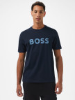 Boss Te Logotexture Erkek Mavi T-Shirt Boss Te Logotexture Erkek Mavi T-Shirt