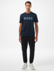 Boss Te Logotexture Erkek Mavi T-Shirt Boss Te Logotexture Erkek Mavi T-Shirt