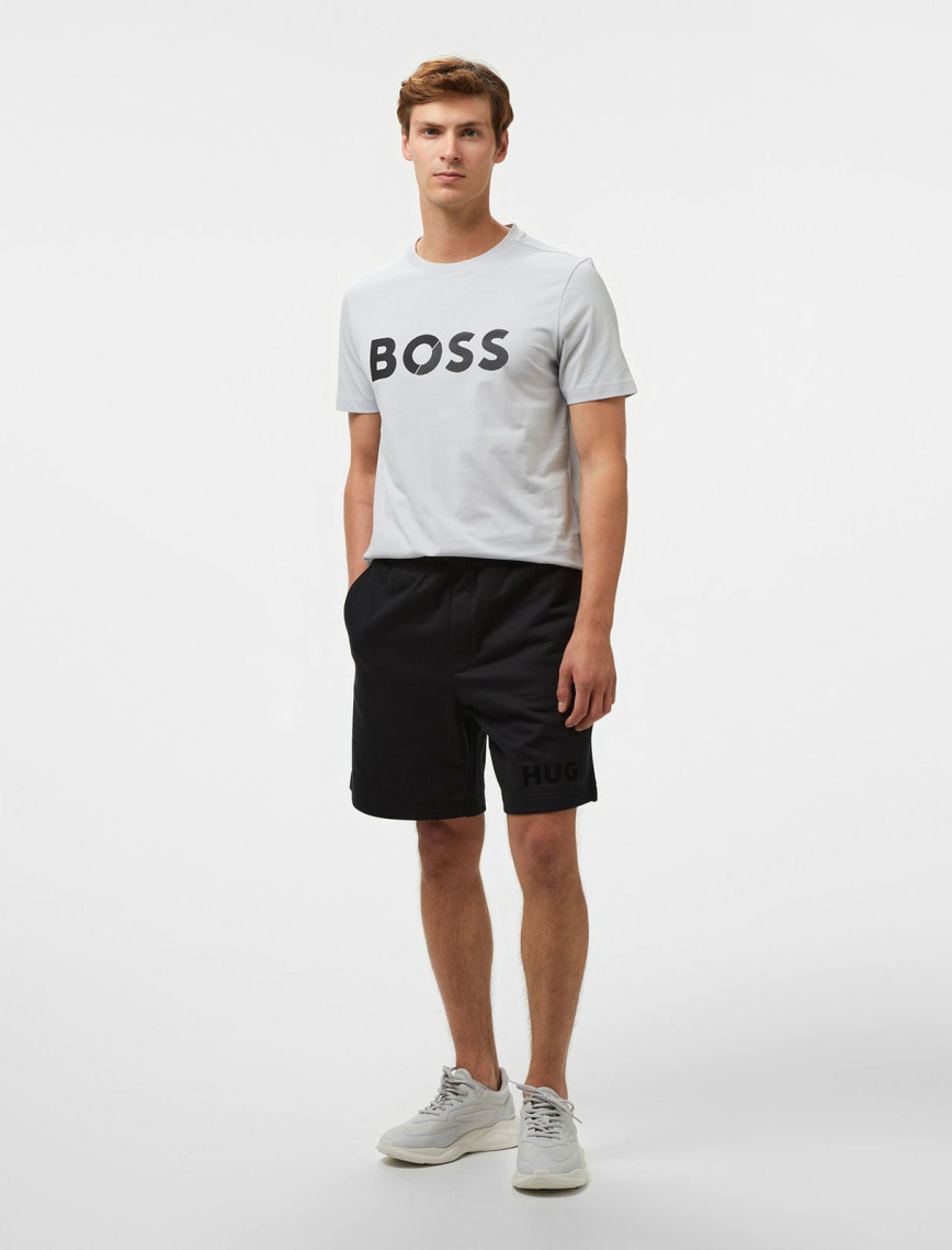 Boss Tee Tape Logo Erkek Gri T-Shirt Boss Tee Tape Logo Erkek Gri T-Shirt
