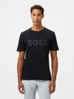 Boss Tee Tape Logo Erkek Siyah T-Shirt Boss Tee Tape Logo Erkek Siyah T-Shirt