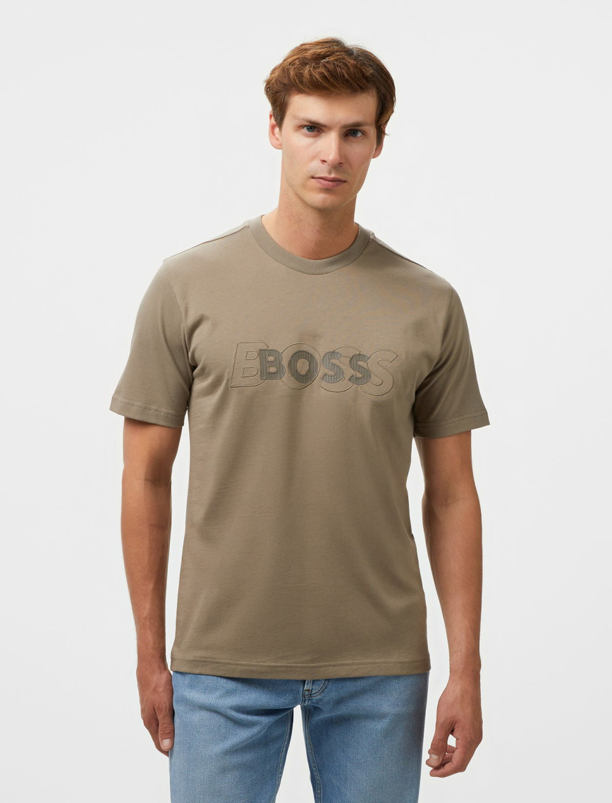 Boss Tee Dropneedle Erkek Yeşil T-Shirt Boss Tee Dropneedle Erkek Yeşil T-Shirt