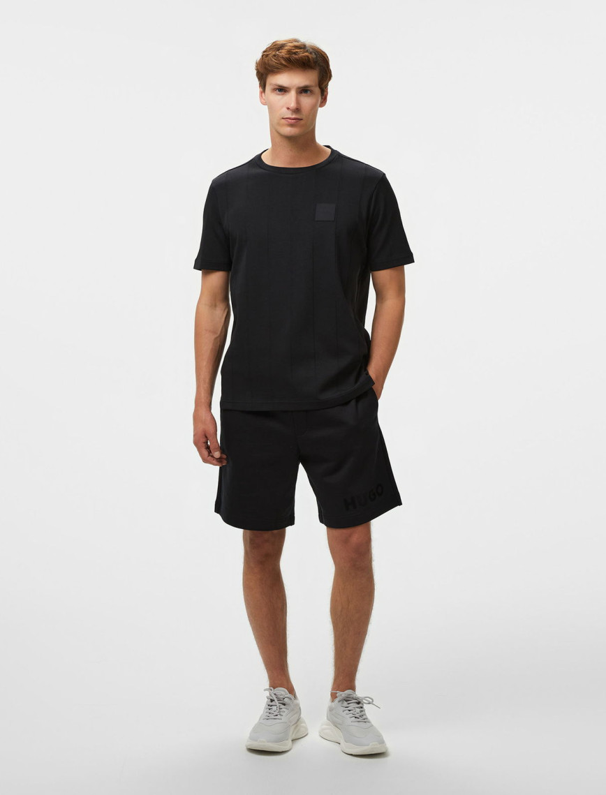 Boss Tee Dropneedle Ac Erkek Siyah T-Shirt Boss Tee Dropneedle Ac Erkek Siyah T-Shirt