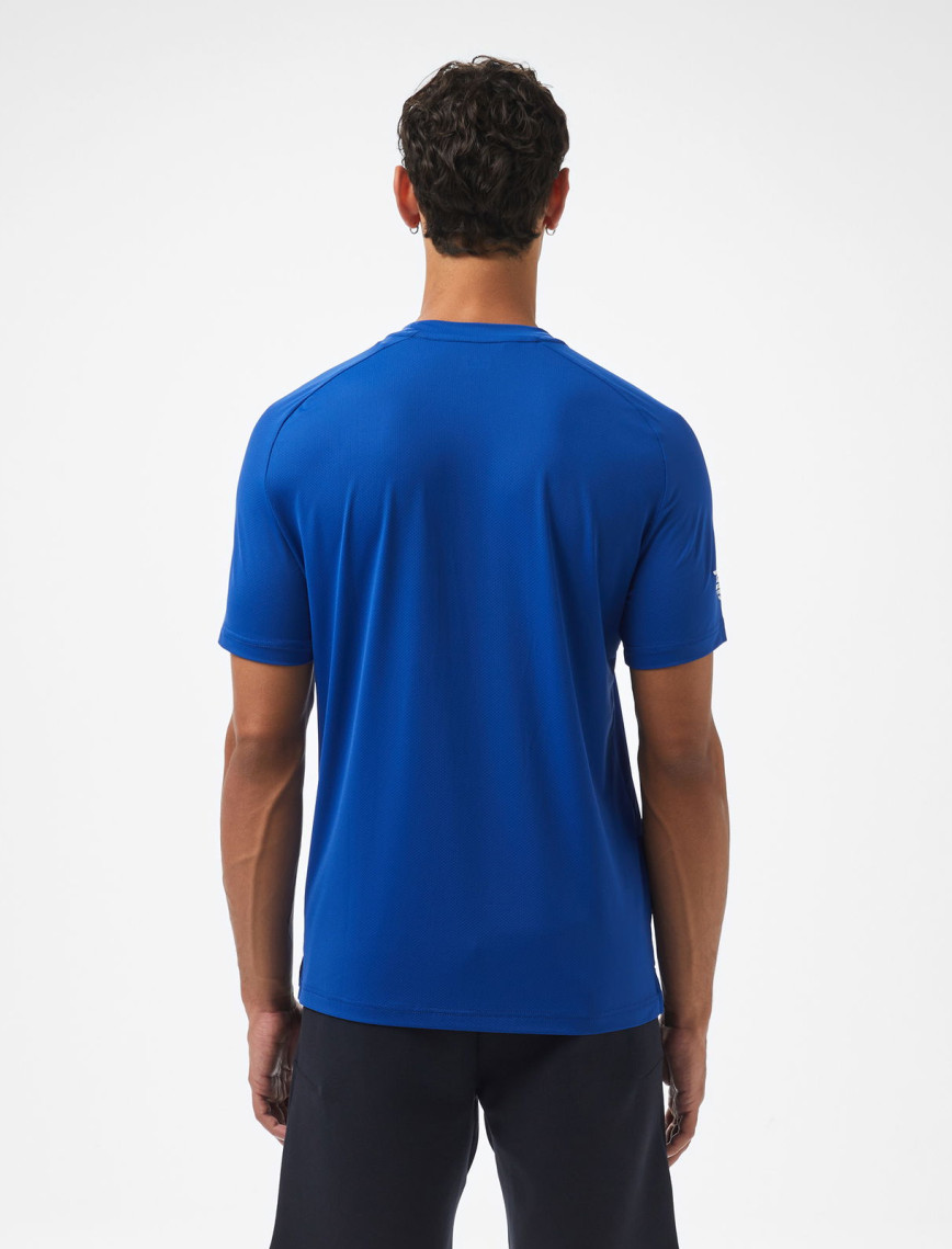 EA7 Erkek Mavi Bisiklet Yaka T-Shirt EA7 Erkek Mavi Bisiklet Yaka T-Shirt