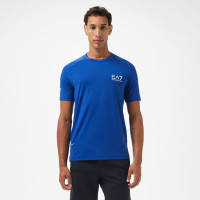 EA7 Erkek Mavi Bisiklet Yaka T-Shirt EA7 Erkek Mavi Bisiklet Yaka T-Shirt