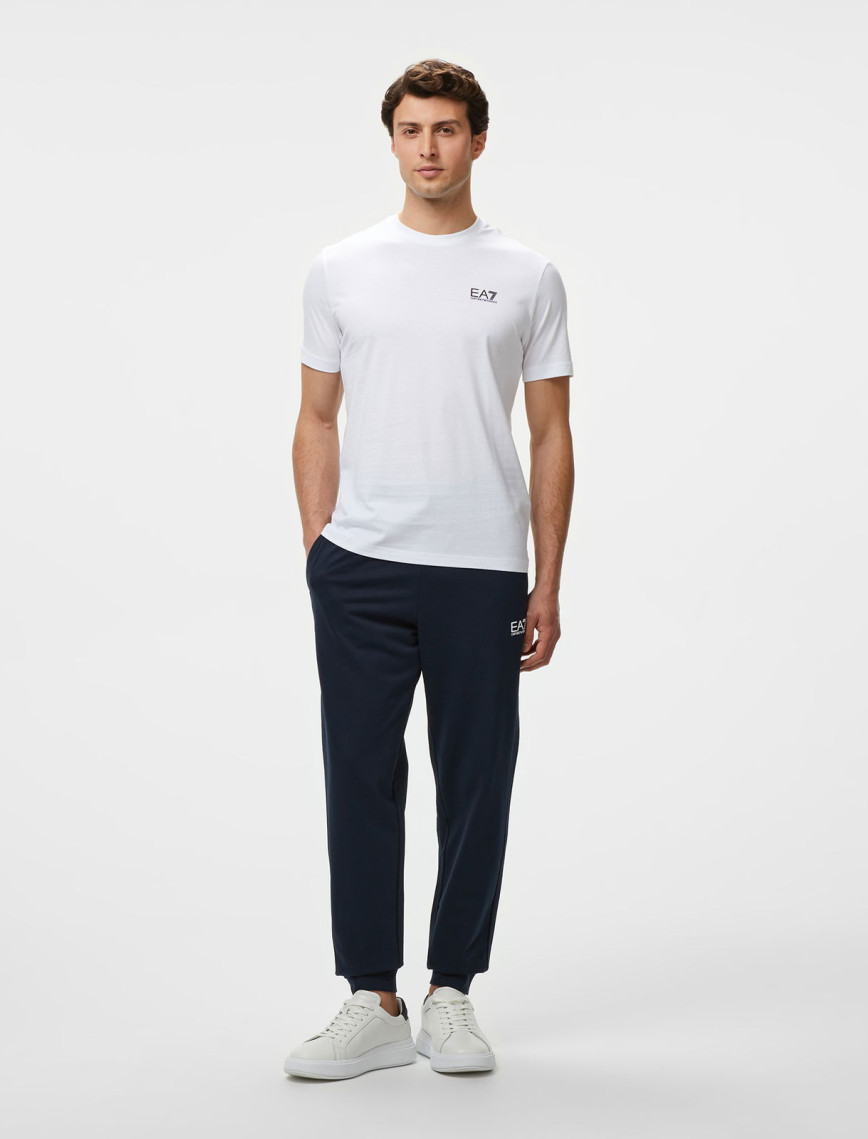 EA7 Erkek Beyaz Bisiklet Yaka T-Shirt EA7 Erkek Beyaz Bisiklet Yaka T-Shirt