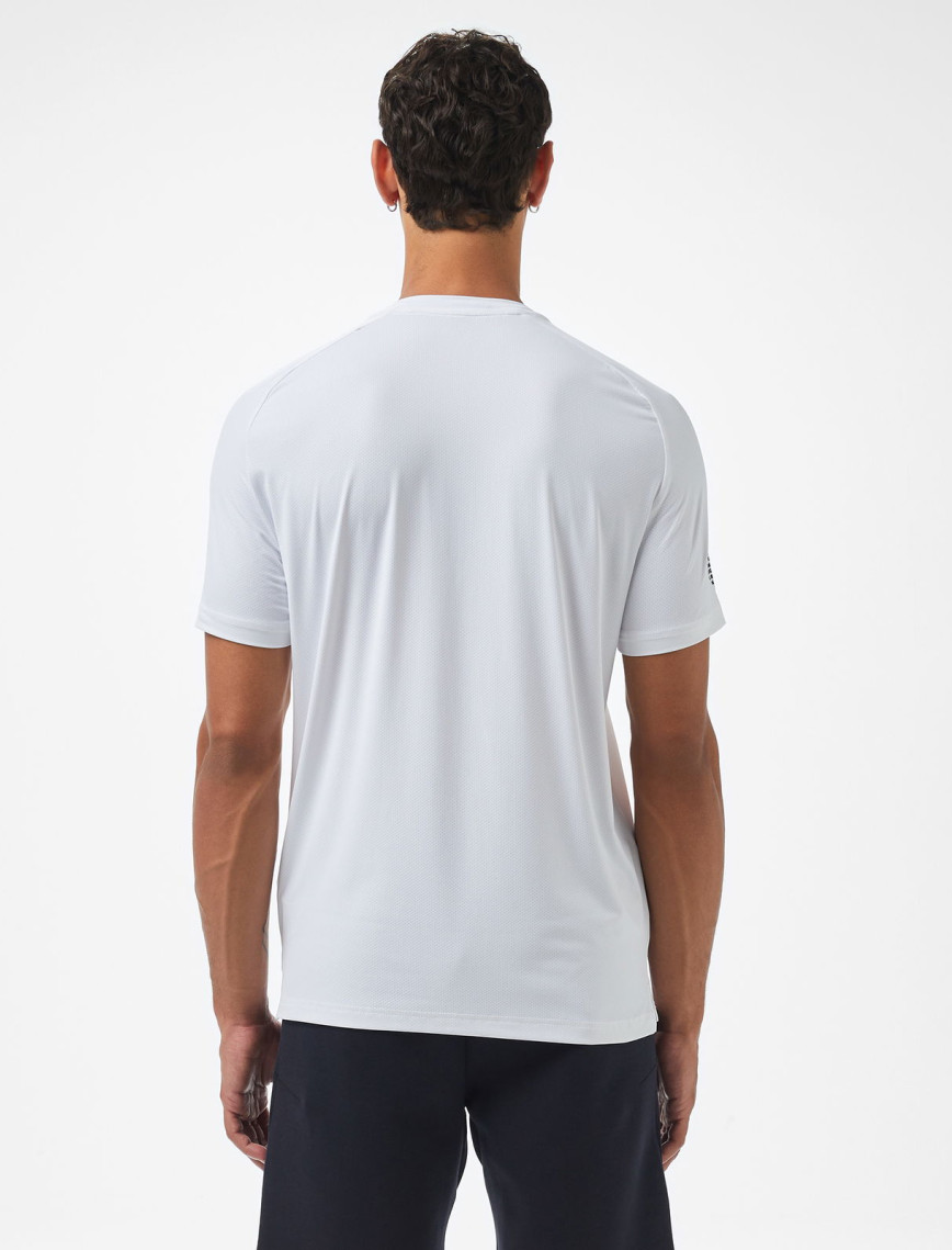 EA7 Erkek Beyaz Bisiklet Yaka T-Shirt EA7 Erkek Beyaz Bisiklet Yaka T-Shirt