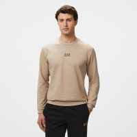 EA7 Erkek Bej Bisiklet Yaka Sweatshirt EA7 Erkek Bej Bisiklet Yaka Sweatshirt