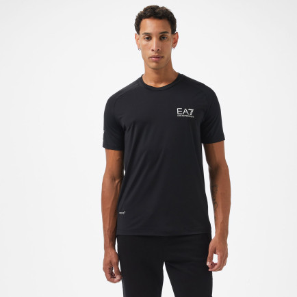 EA7 Erkek Siyah Bisiklet Yaka T-Shirt EA7 Erkek Siyah Bisiklet Yaka T-Shirt