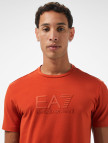 EA7 Erkek Turuncu Bisiklet Yaka T-Shirt