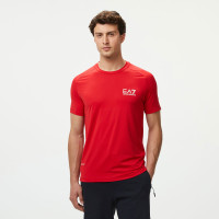 EA7 Erkek Kırmızı Bisiklet Yaka T-Shirt EA7 Erkek Kırmızı Bisiklet Yaka T-Shirt