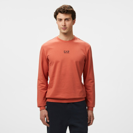 EA7 Erkek Turuncu Bisiklet Yaka Sweatshirt EA7 Erkek Turuncu Bisiklet Yaka Sweatshirt