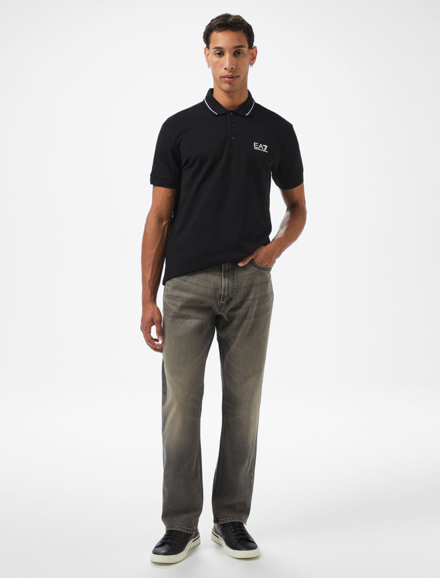 EA7 Erkek Siyah Polo EA7 Erkek Siyah Polo