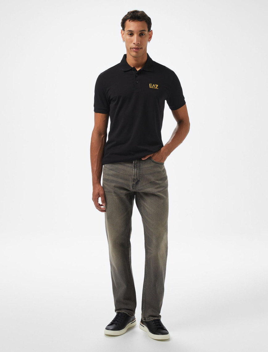 EA7 Erkek Siyah Polo