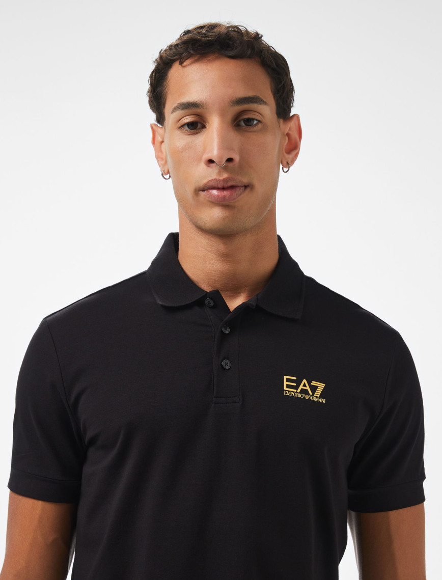 EA7 Erkek Siyah Polo
