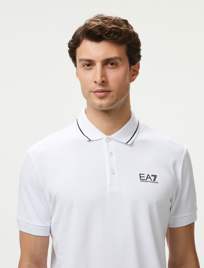 EA7 Erkek Beyaz Polo EA7 Erkek Beyaz Polo