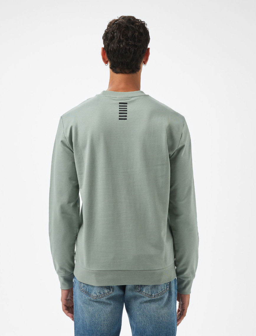 EA7 Erkek Yeşil Bisiklet Yaka Sweatshirt EA7 Erkek Yeşil Bisiklet Yaka Sweatshirt