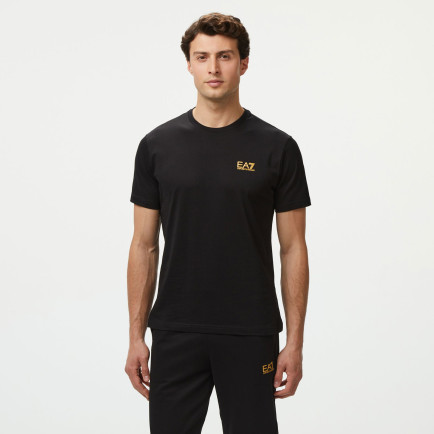 EA7 Erkek Siyah Bisiklet Yaka T-Shirt EA7 Erkek Siyah Bisiklet Yaka T-Shirt