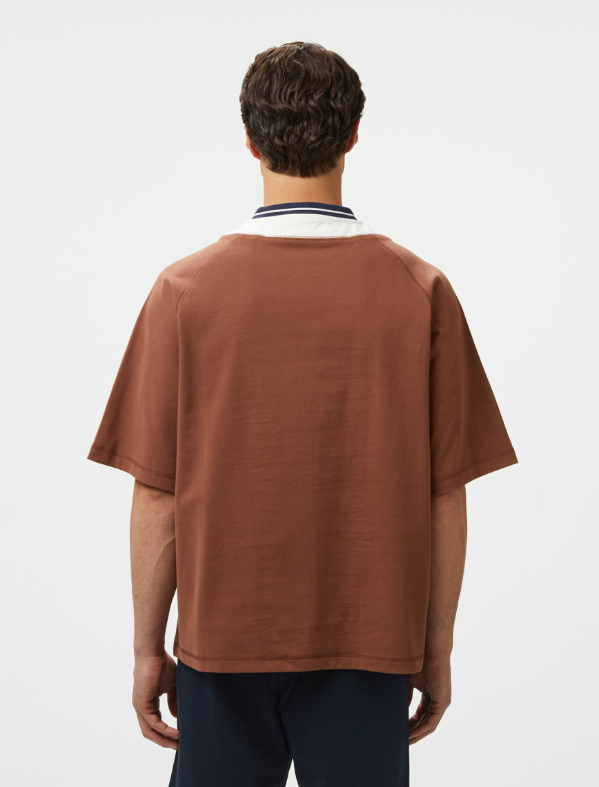 EA7 Erkek Kahverengi Bisiklet Yaka T-Shirt EA7 Erkek Kahverengi Bisiklet Yaka T-Shirt