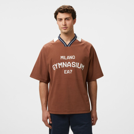 EA7 Erkek Kahverengi Bisiklet Yaka T-Shirt EA7 Erkek Kahverengi Bisiklet Yaka T-Shirt