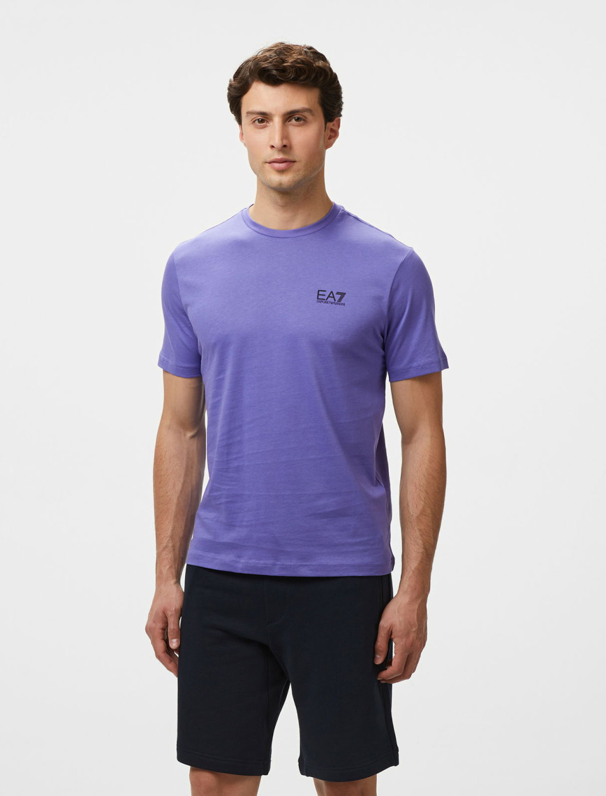 EA7 Erkek Beyaz Bisiklet Yaka T-Shirt EA7 Erkek Beyaz Bisiklet Yaka T-Shirt