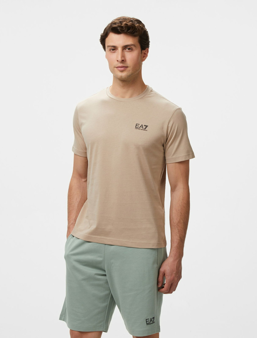 EA7 Erkek Beyaz Bisiklet Yaka T-Shirt EA7 Erkek Beyaz Bisiklet Yaka T-Shirt