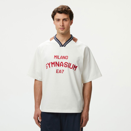 EA7 Erkek Beyaz Bisiklet Yaka T-Shirt EA7 Erkek Beyaz Bisiklet Yaka T-Shirt