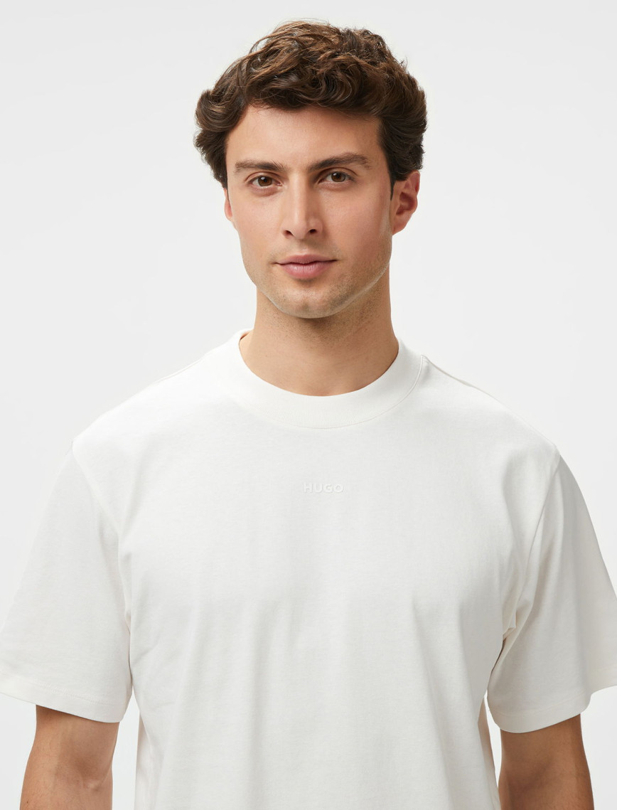 Hugo Dapolino Erkek Beyaz T-Shirt Hugo Dapolino Erkek Beyaz T-Shirt