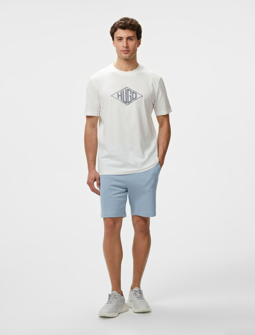 Hugo Dalendi Erkek Beyaz T-Shirt Hugo Dalendi Erkek Beyaz T-Shirt