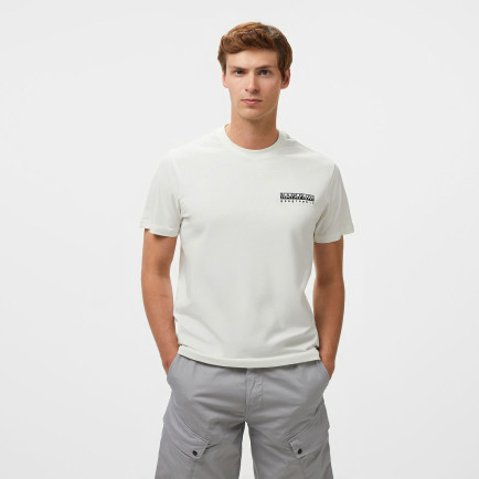 Napapijri S-Vignoni Back SS Erkek Beyaz T-Shirt Napapijri S-Vignoni Back SS Erkek Beyaz T-Shirt