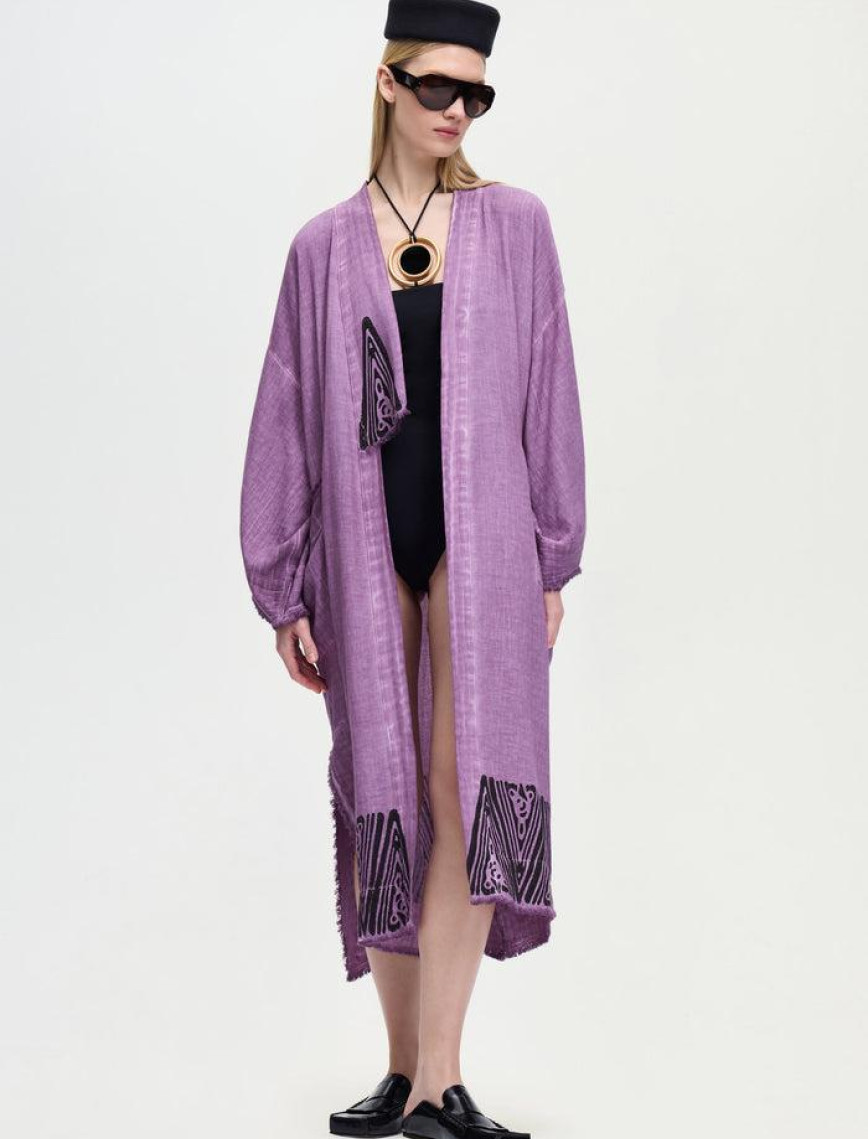 İKİKIZ Crown Kimono Kadın Renkli İKİKIZ Crown Kimono Kadın Renkli