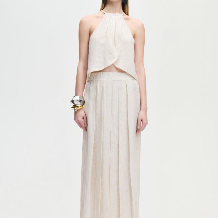 İKİKIZ Askılı Bluz Kadın Naturel