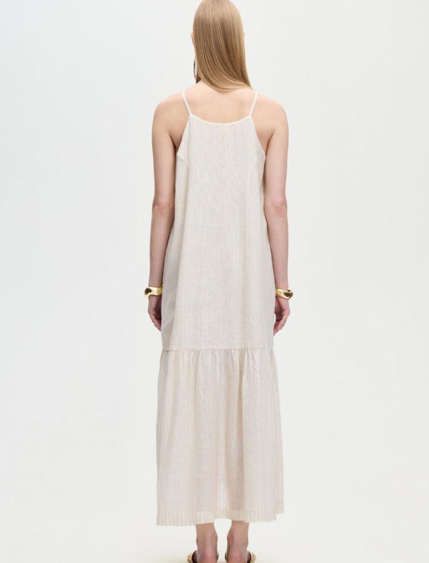 İKİKIZ Naturel İp Askılı Elbise Kadın Naturel İKİKIZ Naturel İp Askılı Elbise Kadın Naturel