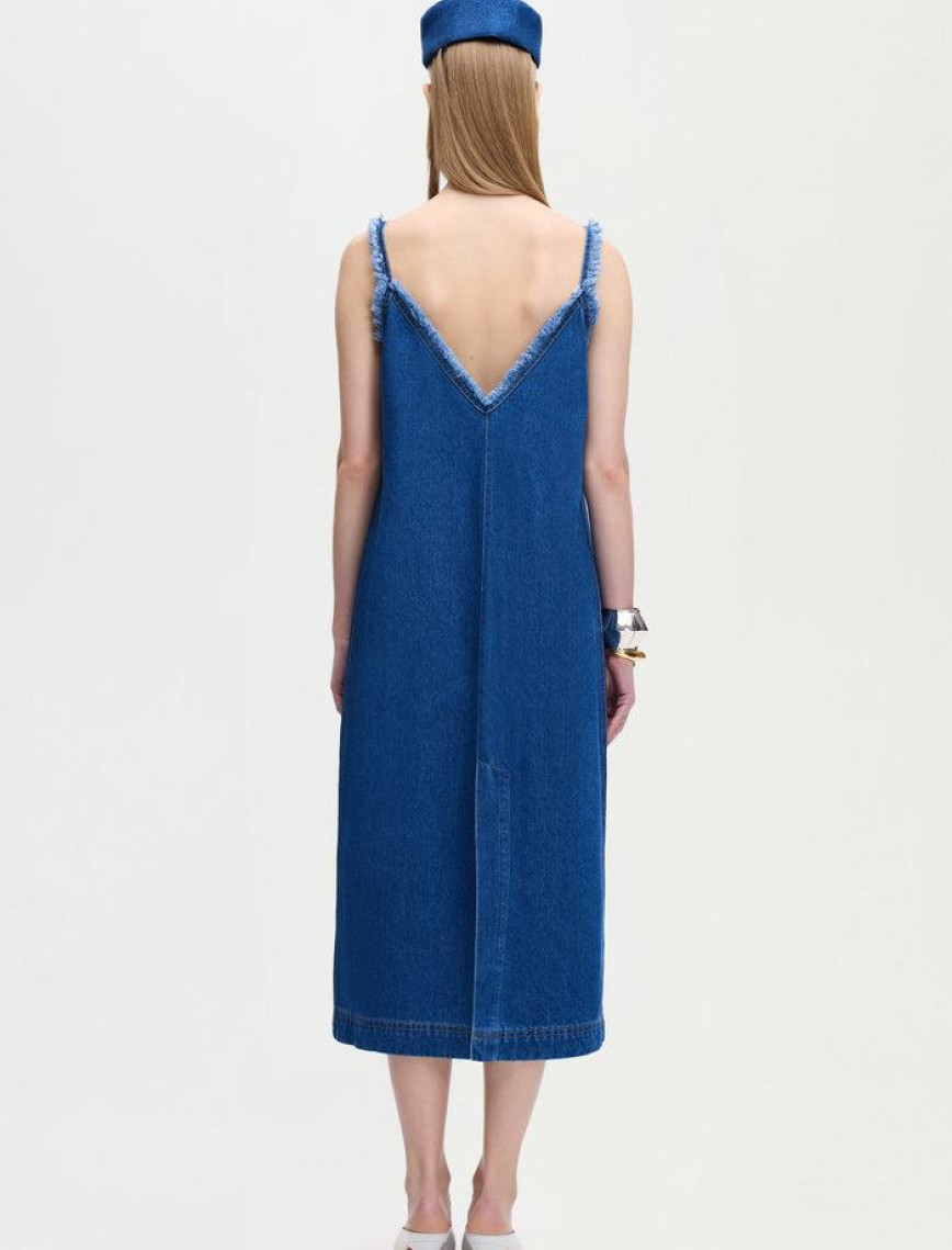 İKİKIZ Denim Elbise Kadın Renkli İKİKIZ Denim Elbise Kadın Renkli