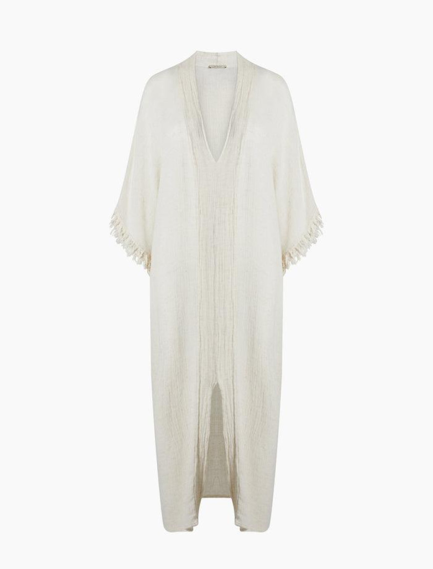 İKİKIZ Bürümcük Kaftan Kadın Naturel İKİKIZ Bürümcük Kaftan Kadın Naturel