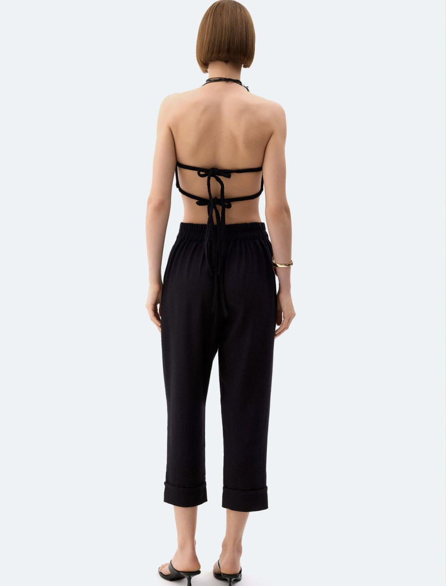 İKİKIZ Keten Büstiyer Kadın Siyah İKİKIZ Keten Büstiyer Kadın Siyah