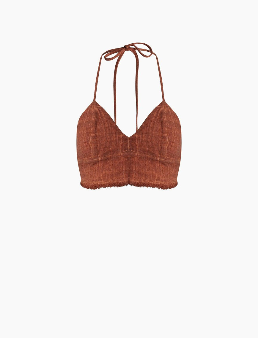 İKİKIZ Üçgen Büstiyer Kadın Kahverengi İKİKIZ Üçgen Büstiyer Kadın Kahverengi