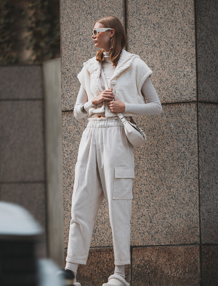 İKİKIZ Pelüş Crop Yelek Kadın Renkli İKİKIZ Pelüş Crop Yelek Kadın Renkli