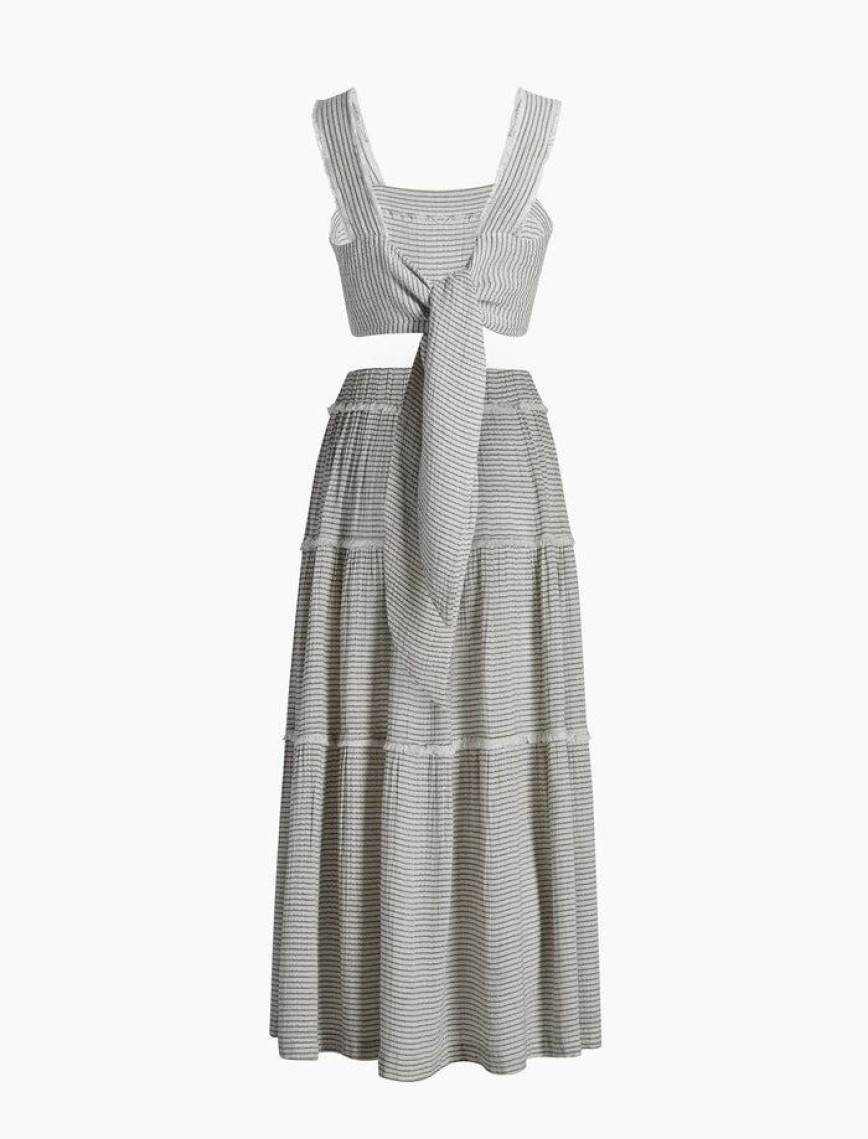 İKİKIZ Siyah Çizgili Etek Takım Kadın Siyah İKİKIZ Siyah Çizgili Etek Takım Kadın Siyah