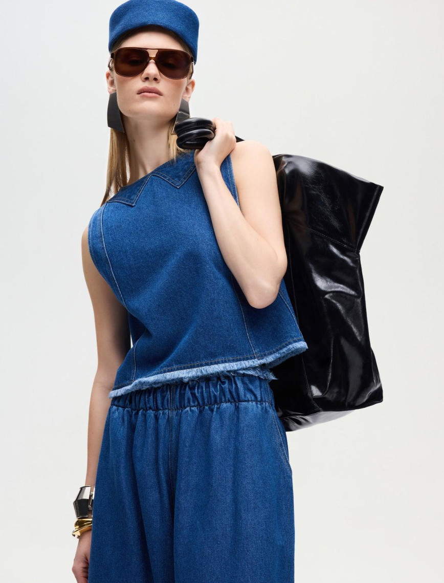 İKİKIZ Denim Pillbox Şapka Kadın Mavi İKİKIZ Denim Pillbox Şapka Kadın Mavi